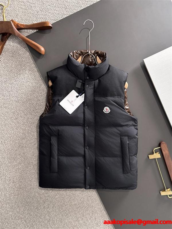 ベージュカラーブロック 立領 モンクレール コピー ダウンジャケット MONCLER 秋冬必須アイテム