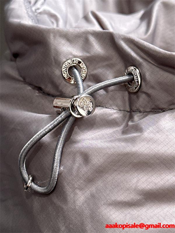 MONCLER グレーフード付 シックデザイン モンクレール コピー ダウンジャケット 防寒仕様