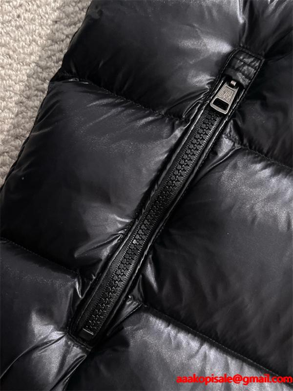 ホワイトフード付 軽量スタイル MONCLER モンクレール コピー ダウンベスト 秋冬温かさ重視