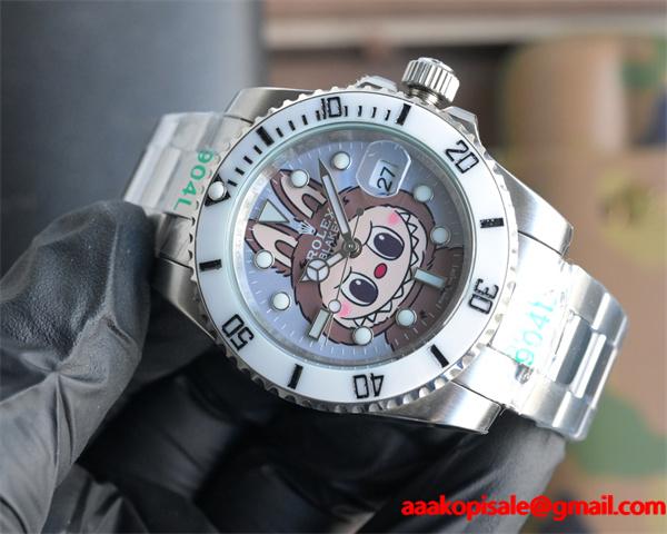 ROLEX 布布コラボの可愛いデザイン 904L精鋼ケース 自動巻きムーブメント 高品質 ロレックス コピー 時計