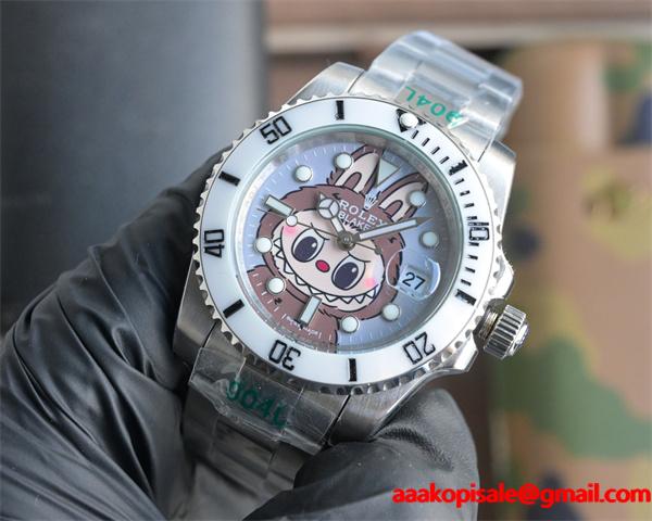 ROLEX 布布コラボの可愛いデザイン 904L精鋼ケース 自動巻きムーブメント 高品質 ロレックス コピー 時計