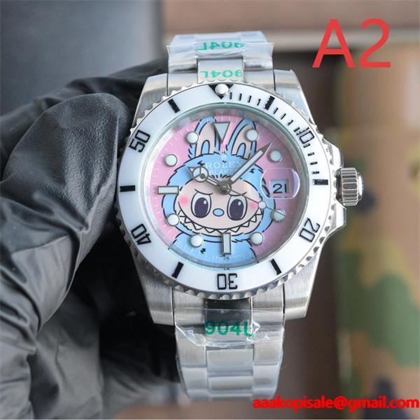 マルチキャラ可愛デザイン ROLEX ロレックスコピー 時計 904L精鋼