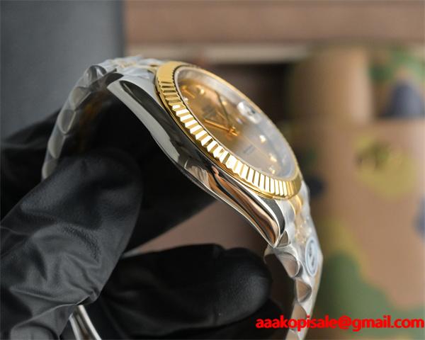 ロレックス デイトジャスト 間金ダイヤモンド 41mm ファクトリー 3255 機芯 ROLEX  コピー時計 