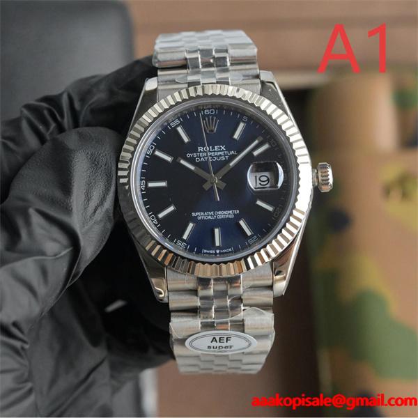 ロレックス デイトジャスト ディープブルー ファクトリー 3255 機芯 ROLEX コピー時計 高品質 腕時計