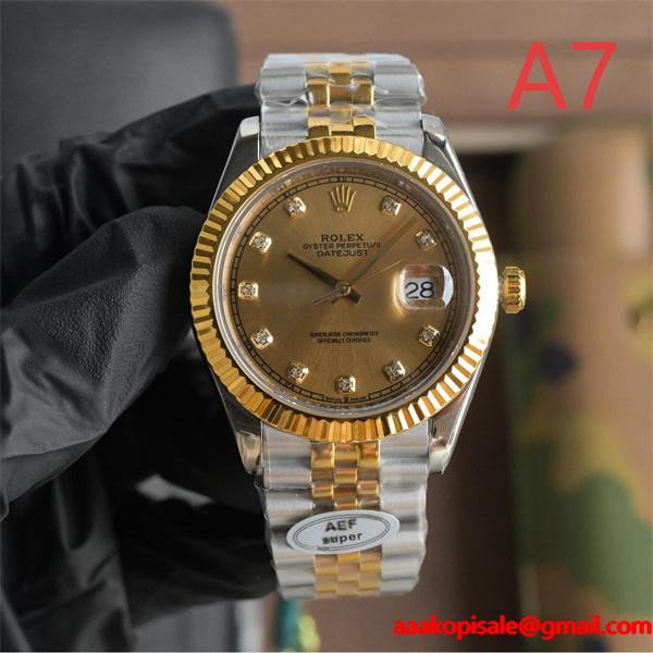 ロレックス デイトジャスト ディープブルー ファクトリー 3255 機芯 ROLEX コピー時計 高品質 腕時計