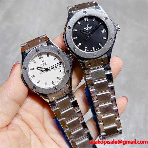 マルチカラーメタルブレス ユブロット HUBLOT コピー 時計 3 種デザイン 高品質 腕時計