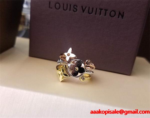 LOUIS VUITTON ヴォルト イニシャル スリムバンド ルイヴィトン 激安人気 スーパーコピー 指輪 メンズ向け