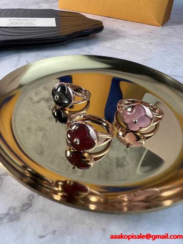 2025秋冬 流れる筆致 ゴールドトーン ルイヴィトン LOUIS VUITTON コピー指輪 レディース エレガント