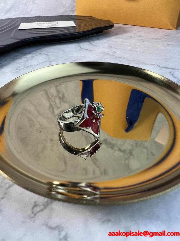 ルイヴィトン LOUIS VUITTON  立体的イニシャル スリムバンド メンズ スーパーコピー 指輪 マスキュリン