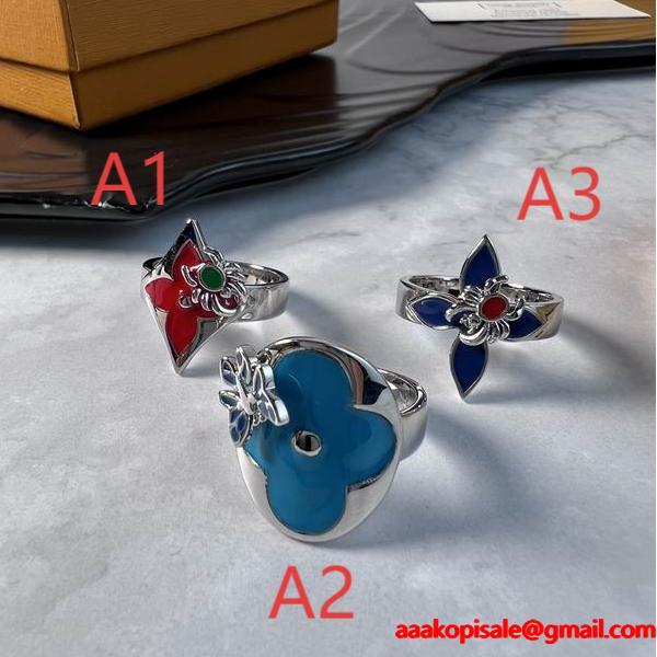 ルイヴィトン LOUIS VUITTON  立体的イニシャル スリムバンド メンズ スーパーコピー 指輪 マスキュリン