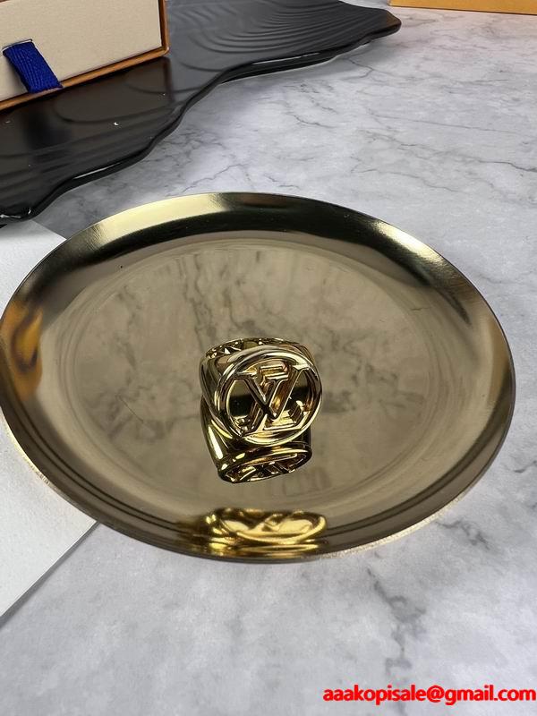 2025秋冬 フラワーエンボス ホワイトゴールド調 LOUIS VUITTON ルイヴィトン コピー 指輪 カジュアル用