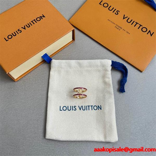 宝石镶嵌 ゴールド / シルバー ルイヴィトン LOUIS VUITTON スーパーコピー指輪 レディース 華やか