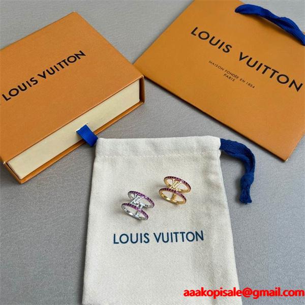 宝石镶嵌 ゴールド / シルバー ルイヴィトン LOUIS VUITTON スーパーコピー指輪 レディース 華やか