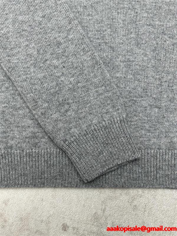 白ロゴ刺繍 グレー グッチ GUCCI スーパーコピーセーター ユニセックス クラシック 2025秋冬必須