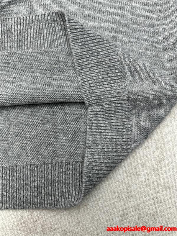 白ロゴ刺繍 グレー グッチ GUCCI スーパーコピーセーター ユニセックス クラシック 2025秋冬必須