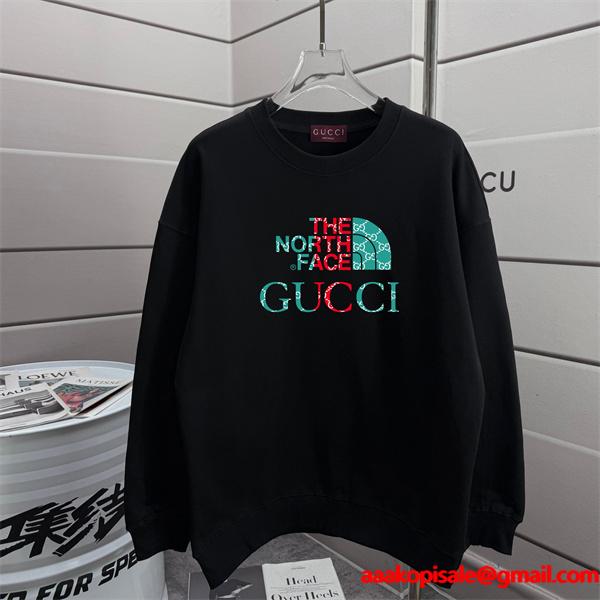 GUCCI スーパーコピー コラボ風 ベージュ グッチ パーカー ユニセックス トレンディ 人気急上昇