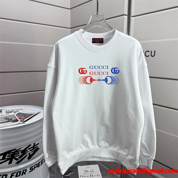 红蓝ロゴモチーフ ブラック グッチ GUCCI コピーパーカー ユニセックス 2025秋冬対応 クラシック