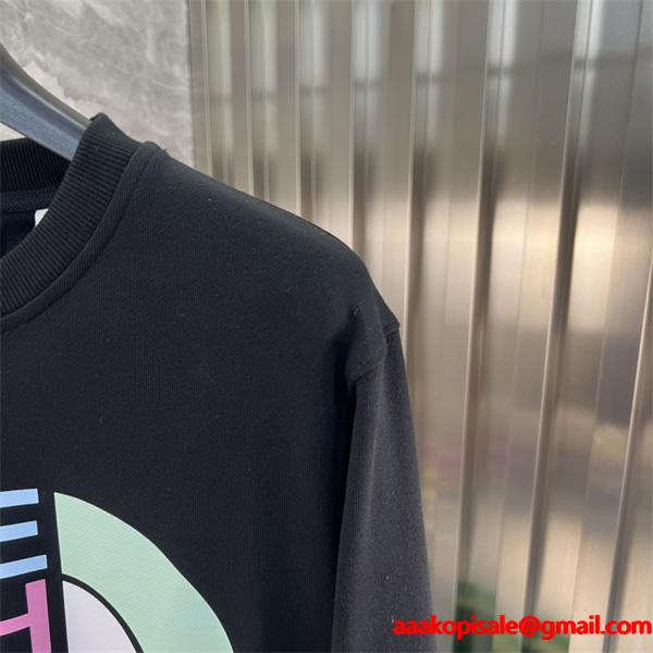 カラーコラボロゴ ブラック グッチ GUCCI コピー パーカー ユニセックス トレンディ プレミアム