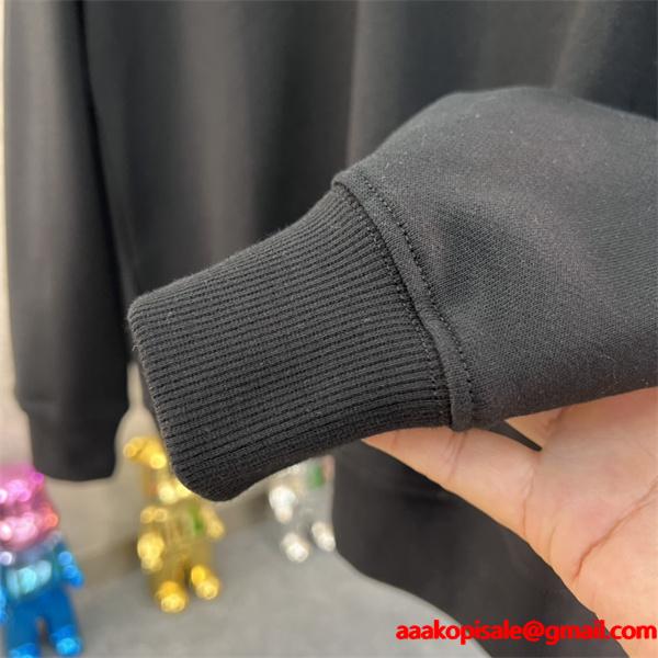 カラーコラボロゴ ブラック グッチ GUCCI コピー パーカー ユニセックス トレンディ プレミアム