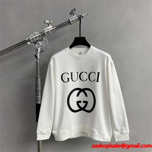ダブル G 大ロゴ ブラック グッチ GUCCI スーパーコピー パーカー ユニセックス アイコニック おすすめ