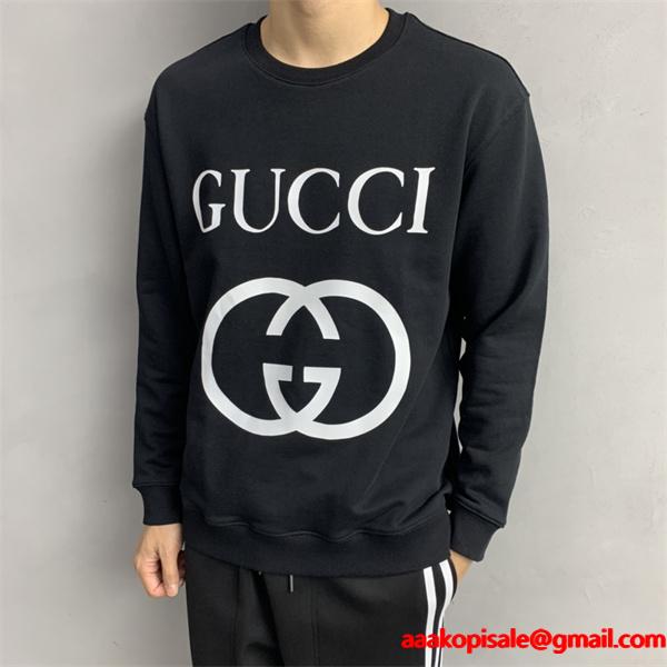 ダブル G 大ロゴ ブラック グッチ GUCCI スーパーコピー パーカー ユニセックス アイコニック おすすめ