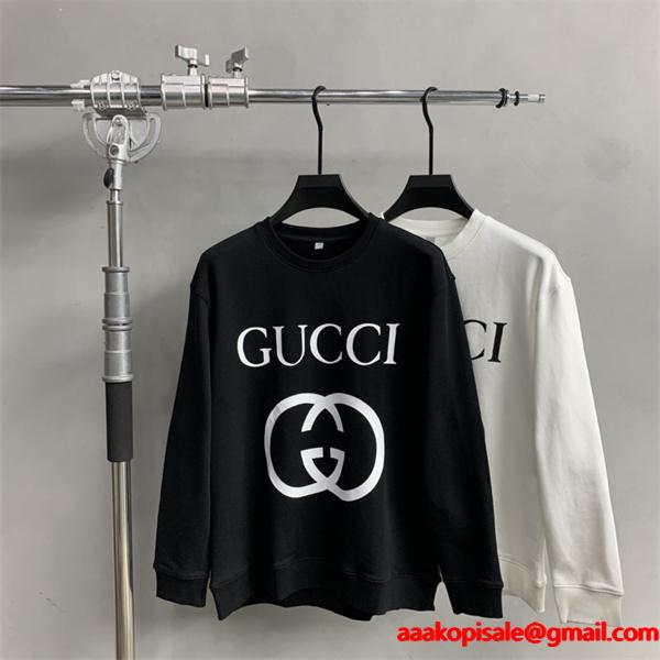 ダブル G 大ロゴ ブラック グッチ GUCCI スーパーコピー パーカー ユニセックス アイコニック おすすめ