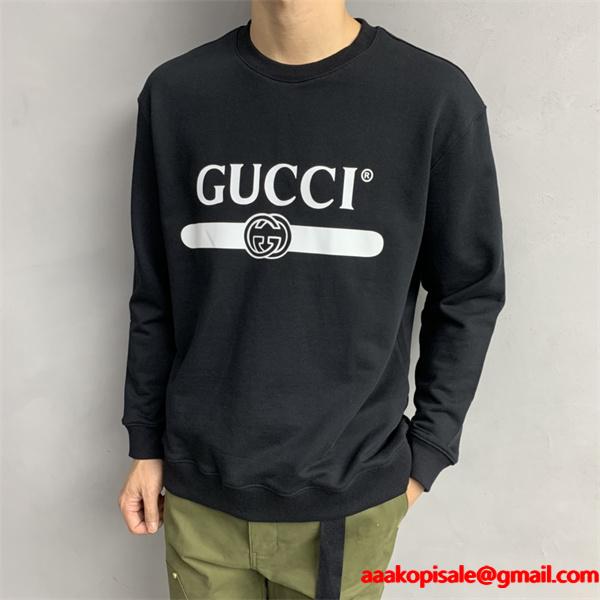 モノクロロゴ ホワイト グッチ GUCCI スーパーコピー パーカー ユニセックス ミニマル 2025秋冬コーデ