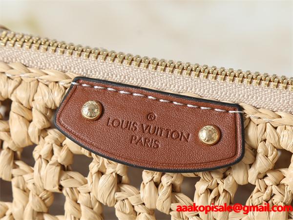 サマー風草編み レザーハンドル Louis Vuitton ルイヴィトン ハンドバッグ スーパーコピー レディース クール