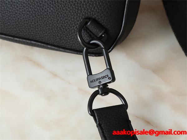 ブラックレザー 多ポケット ルイヴィトン チェストバッグ スーパーコピー メンズ ビジネス Louis Vuitton