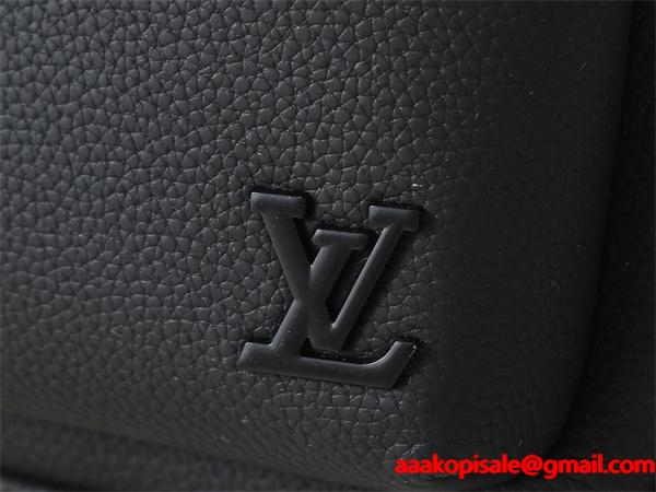 ブラックレザー 多ポケット ルイヴィトン チェストバッグ スーパーコピー メンズ ビジネス Louis Vuitton