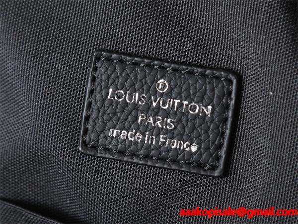ブラックレザー 多ポケット ルイヴィトン チェストバッグ スーパーコピー メンズ ビジネス Louis Vuitton