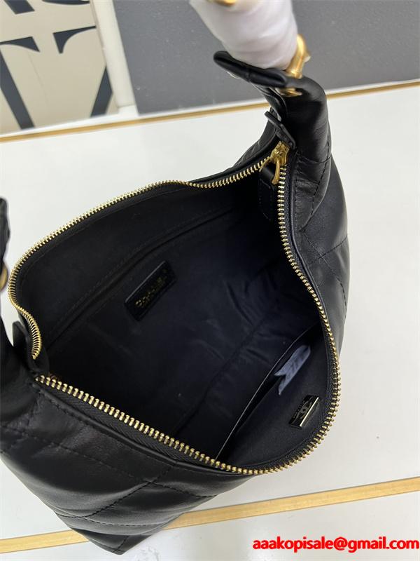 ブラックレザー 編み込みチェーン シャネル ハンドバッグ スーパーコピー レディース エレガント CHANEL