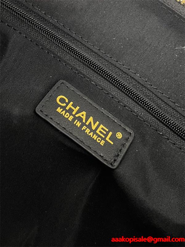 ブラックレザー 編み込みチェーン シャネル ハンドバッグ スーパーコピー レディース エレガント CHANEL