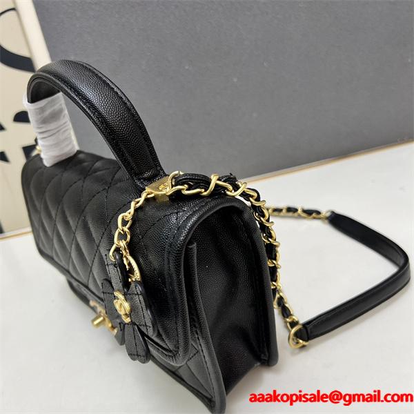 CHANEL クラシック菱格 フラワーアクセサリー シャネル ショルダーバッグ 偽物 レディース フェミニン