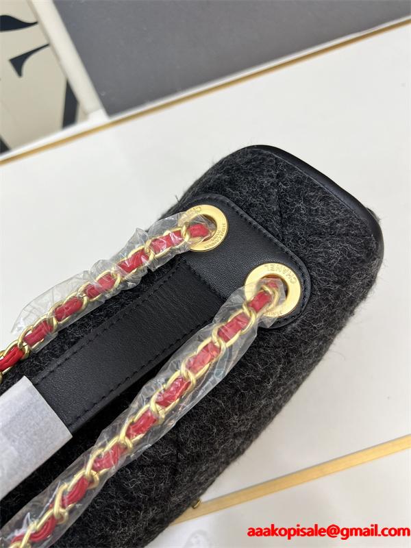 グレーモール 大サイズ CHANEL シャネル ショルダーバッグ コピー ユニセックス ヴィンテージ風