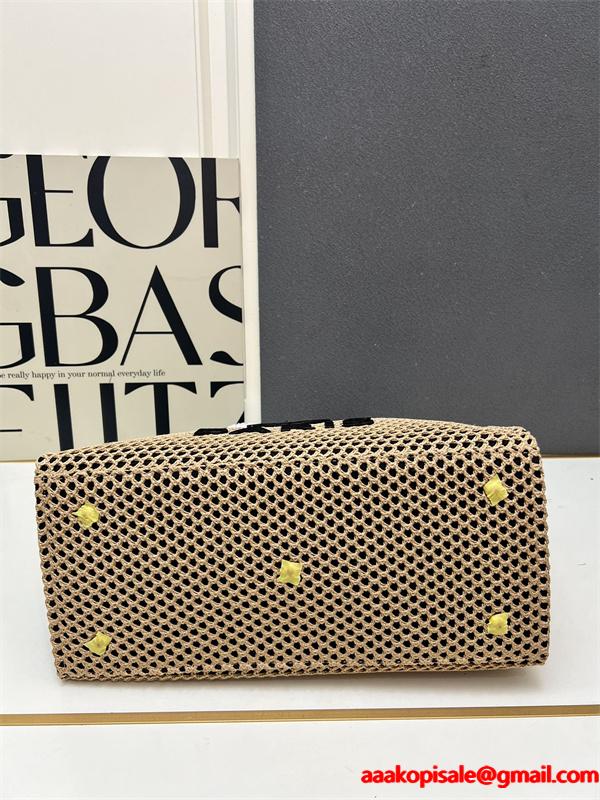 サマー草編み ロゴプレート シャネル トートバッグ スーパーコピー 1S3262 レディース クール CHANEL
