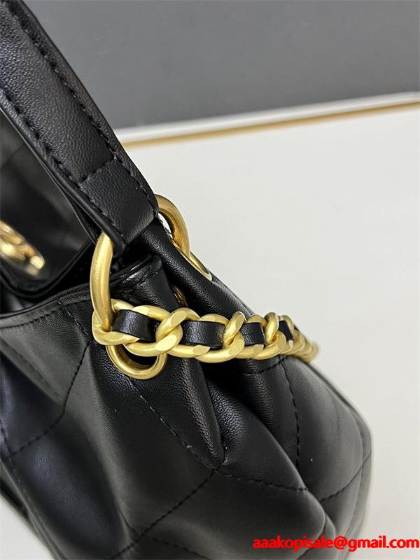 ブラックスエード 菱格チェーン CHANEL シャネル ショルダーバッグ 偽物 1S3268 レディース ヴィンテージ