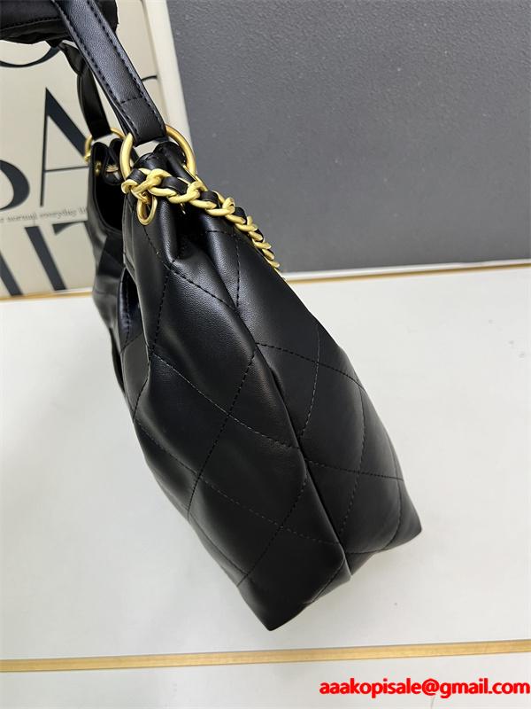 ブラックスエード 菱格チェーン CHANEL シャネル ショルダーバッグ 偽物 1S3268 レディース ヴィンテージ