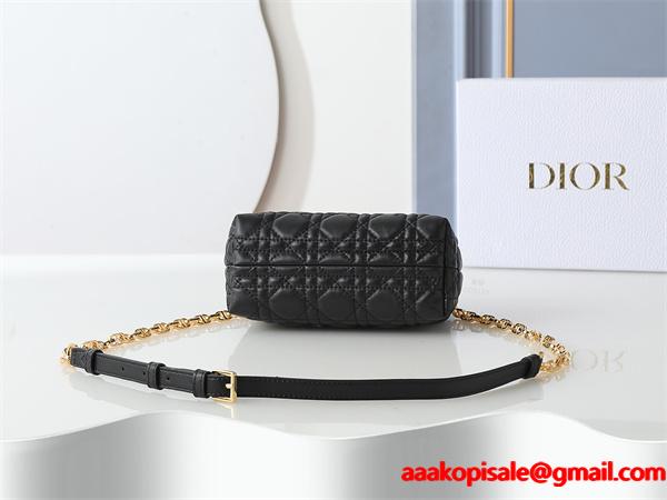 ディオール DIOR  ピンク菱格 パールロゴ ハンドバッグ スーパーコピー レディース フェミニン