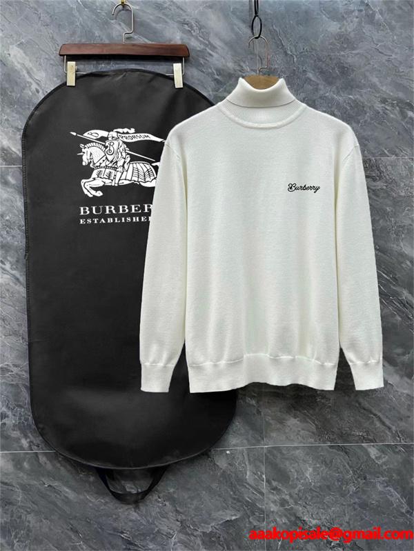 ハイネックロゴ 2025秋冬コーデ バーバリー BURBERRY スーパーコピーセーター ユニセックス クラシック
