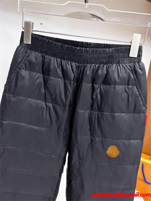 ブラックダッフル 円形ロゴ モンクレール MONCLER コピーパンツ ユニセックス 2025秋冬 クラシック