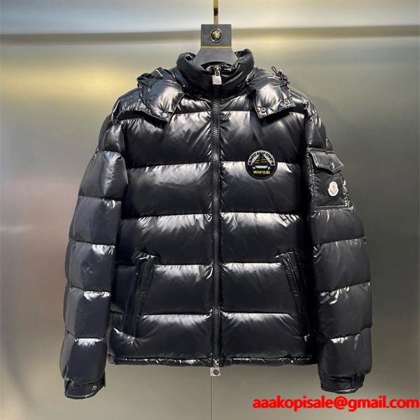 ブラックダウン アウトドアロゴ 秋冬機能性 モンクレール MONCLER コピージャケット スタイリッシュ