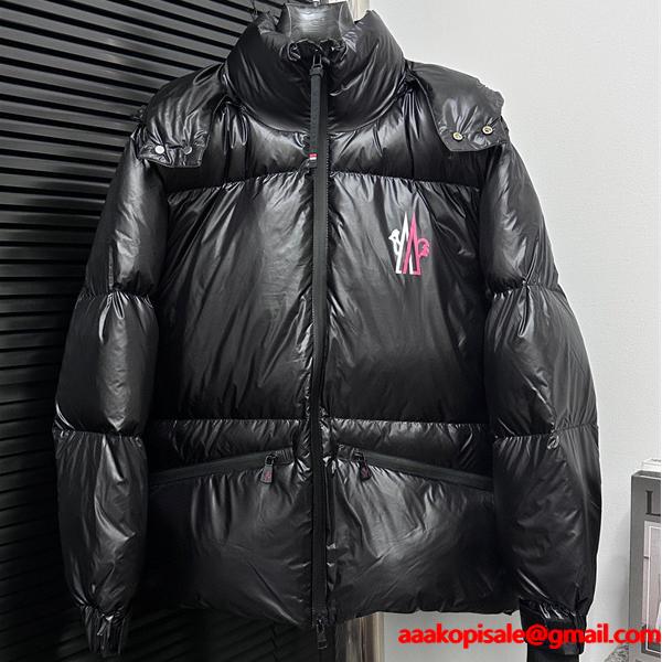 ブラック 光沢 ダウン MONCLER 秋冬光沢魅了 モンクレール スーパーコピージャケット 定番