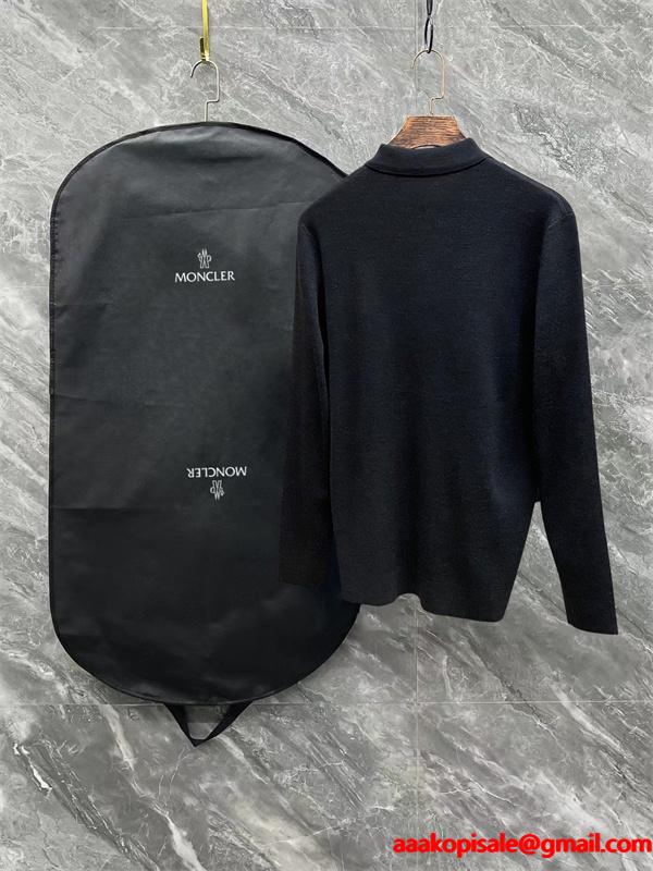 ブラック / グレー セーター POLO パターン ロゴ 2025秋冬個性 MONCLER モンクレール 高品質 コピー