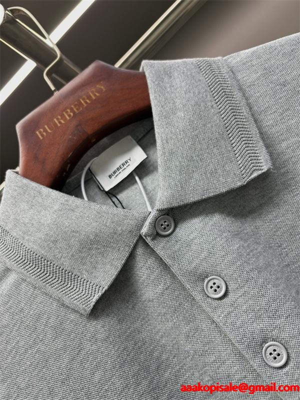 BURBERRY コピー 2025秋冬 メンズ ポロシャツ ホワイト シンプル＆スタイリッシュ