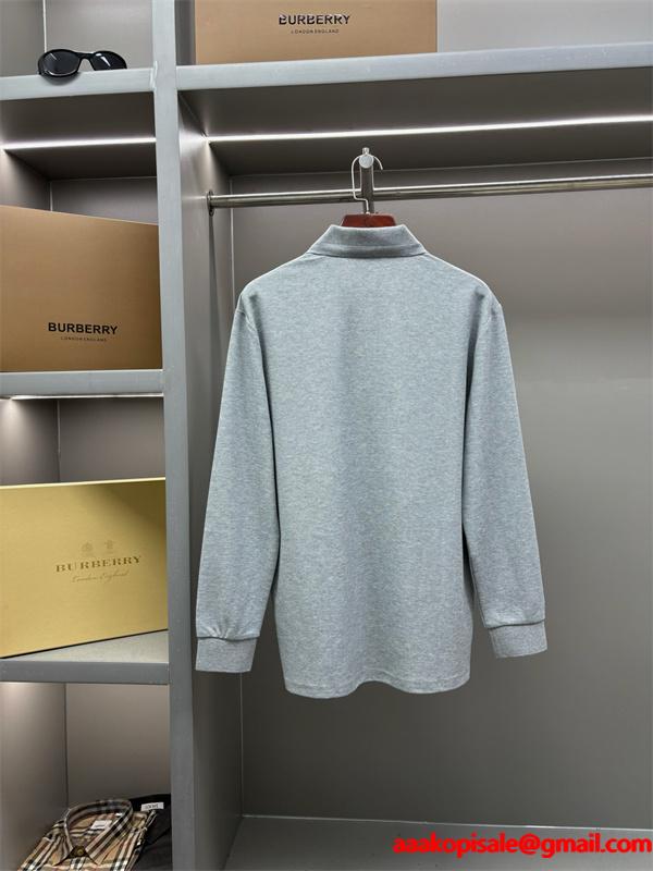 BURBERRY コピー 2025秋冬 メンズ ポロシャツ ホワイト シンプル＆スタイリッシュ