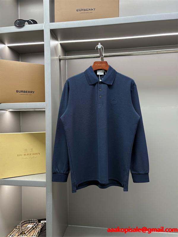 BURBERRY コピー 2025秋冬 メンズ ポロシャツ ホワイト シンプル＆スタイリッシュ