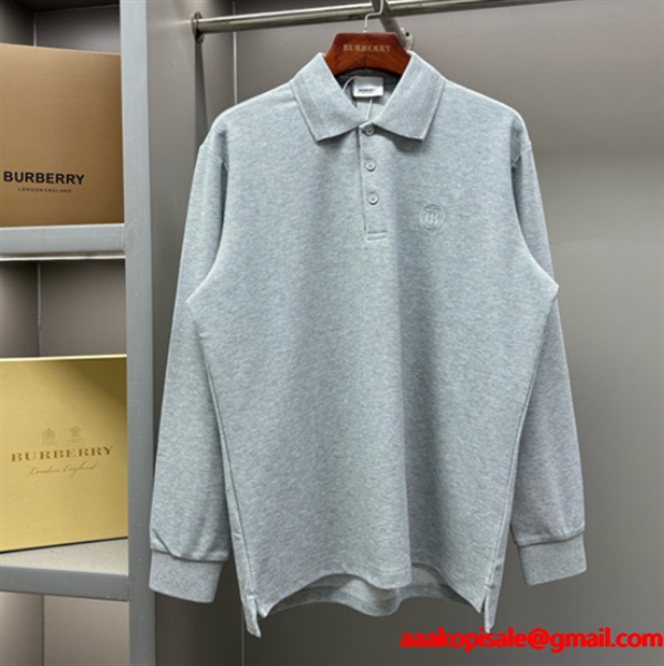 BURBERRY コピー 2025秋冬 メンズ ポロシャツ ホワイト シンプル＆スタイリッシュ