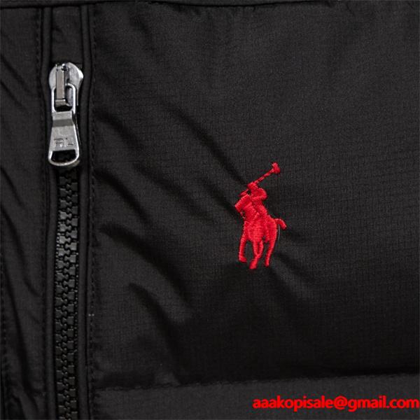 ネイビー 立领 ダウンベスト ポロラルフローレン POLO RALPH LAUREN コピー 秋冬ウォーマー 高品質