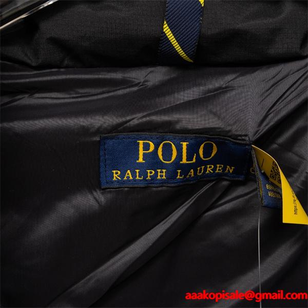ネイビー 立领 ダウンベスト ポロラルフローレン POLO RALPH LAUREN コピー 秋冬ウォーマー 高品質